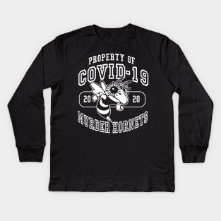 Covid-19 Murder Hornets Kids Long Sleeve T-Shirt